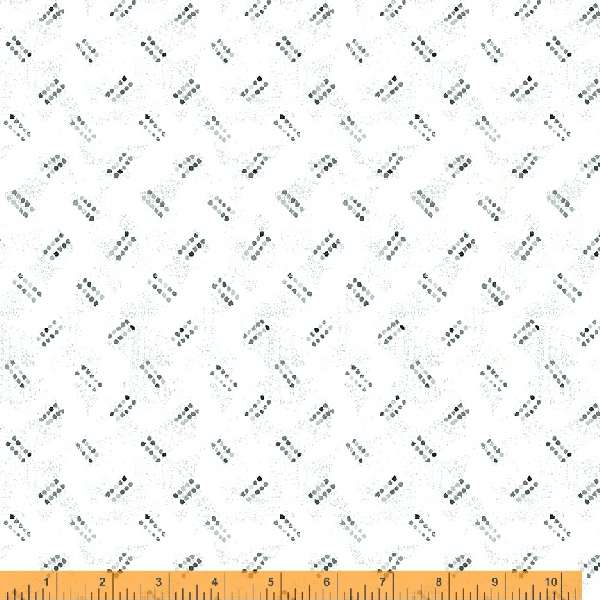 Maker's Collage White/Black Shirting Fabric