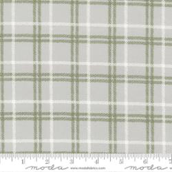 Christmas Eve Silver Yuletide Plaid Yardage
