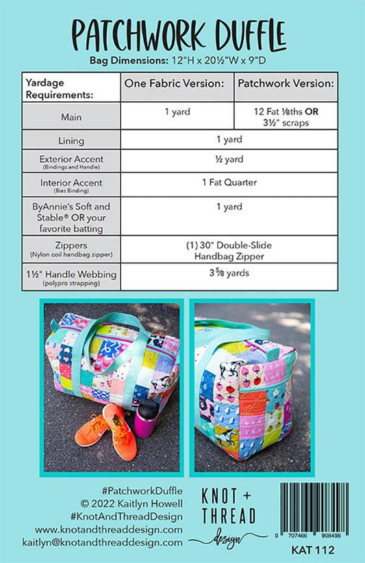 Patchwork Duffle - Pattern