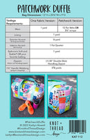 Patchwork Duffle - Pattern