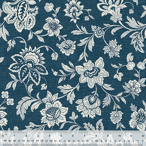 Fairfield Ornamental Garden Denim Fabric