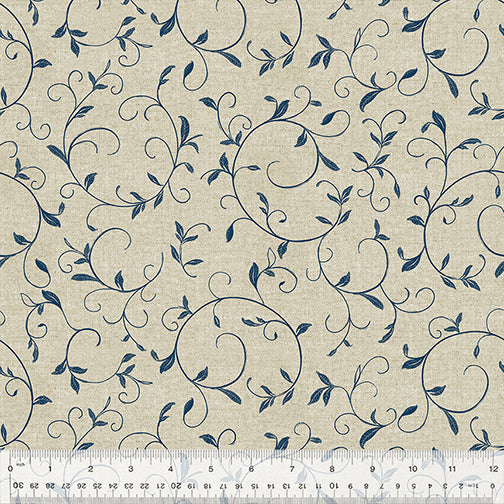 Fairfield Flourishing Vine Khaki Fabric