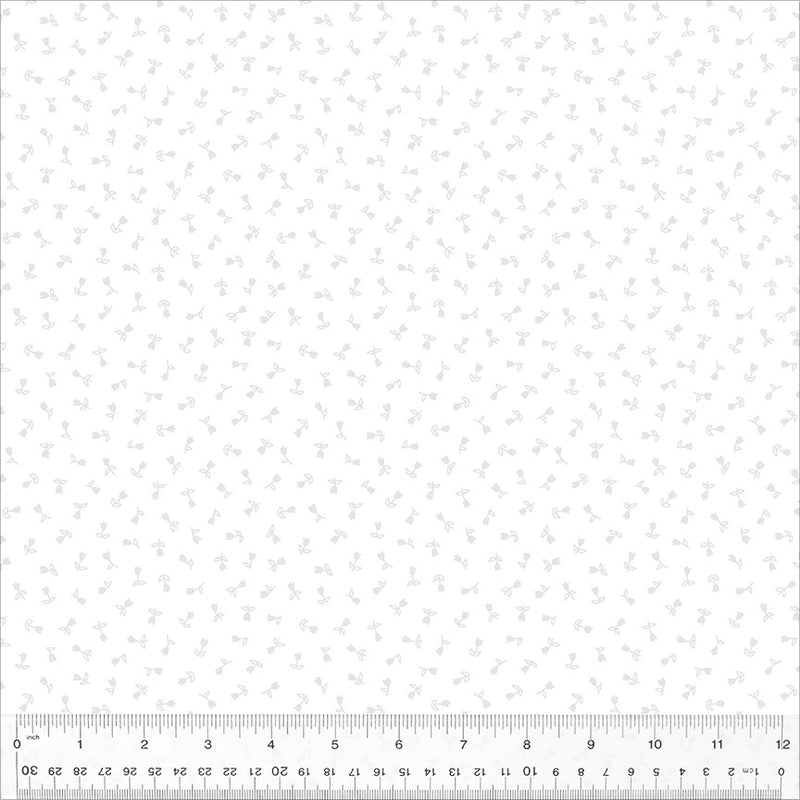 Blanche White Bud Fabric