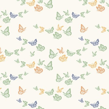 In the Garden Migration Ivory Fabric