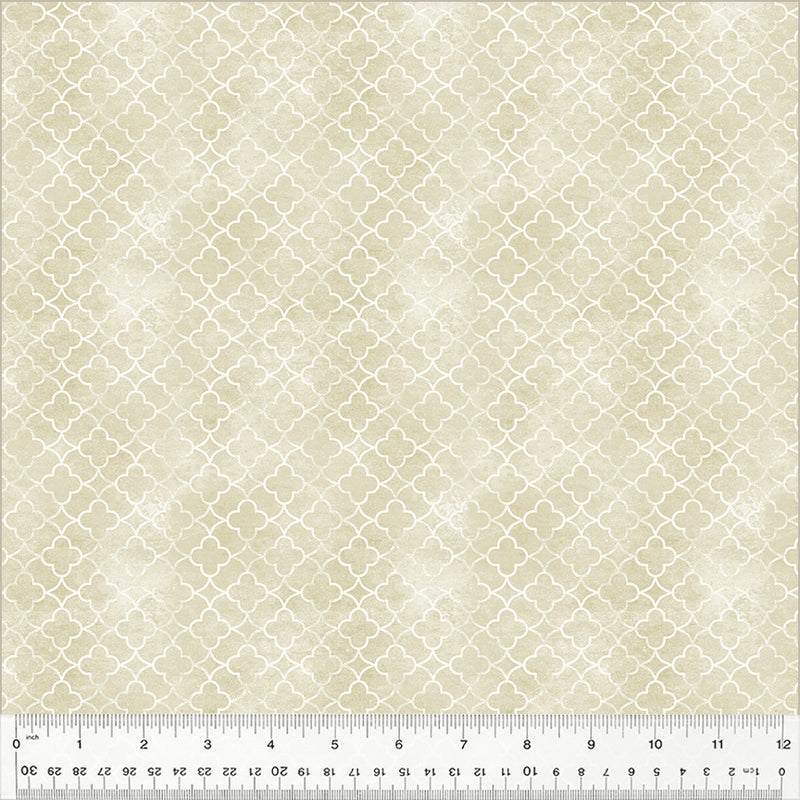 Blake Quatrefoil Pearl Fabric