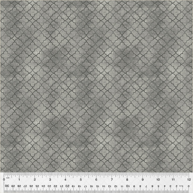 Blake Quatrefoil Stone Fabric