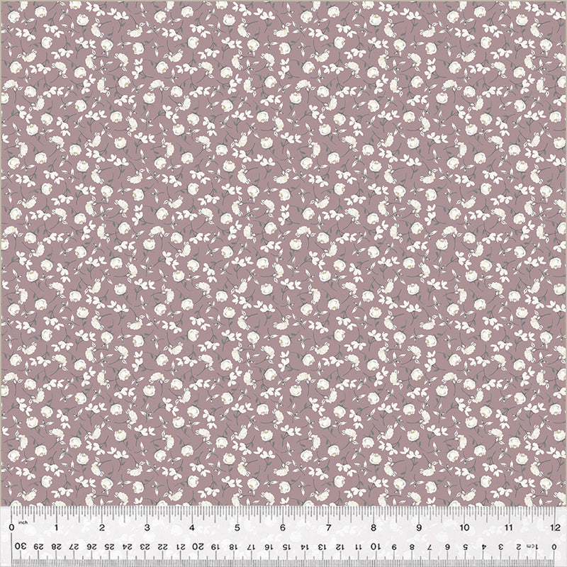 Blake Ditsy Stems Mauve Fabric