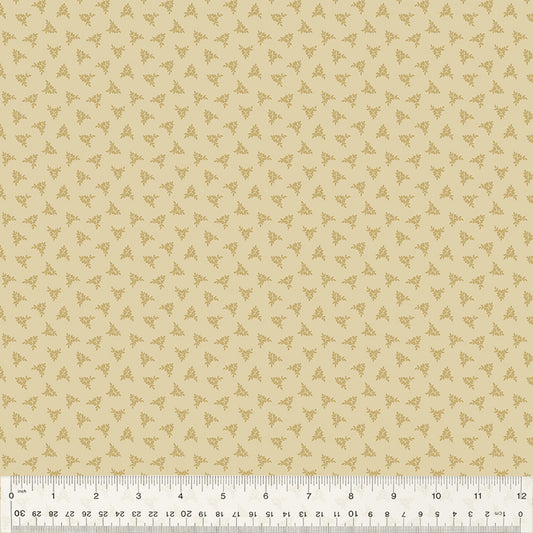 Creme De La Creme Regal Ditsies Oat Fabric