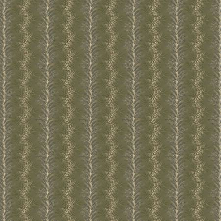 Garden Tale Celadon Fern Stripe Fabric