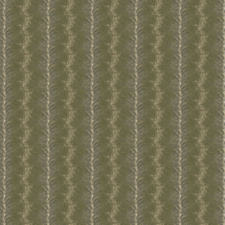 Garden Tale Celadon Fern Stripe Fabric