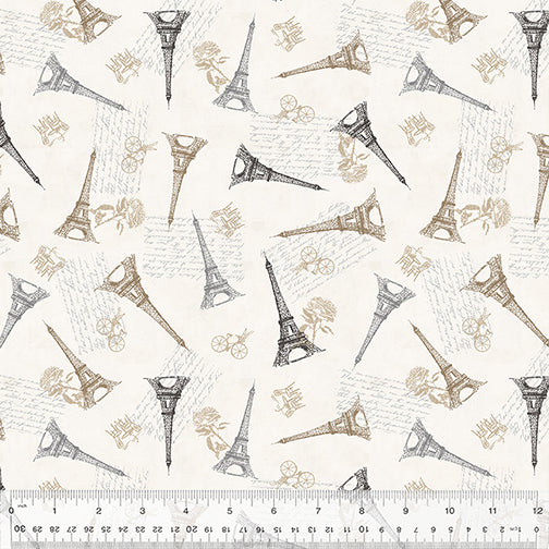 J'aime Paris Iconic Paris Creme Fabric