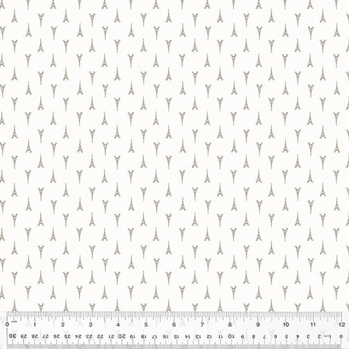 J'aime Paris Petite Eiffel Ivory Fabric