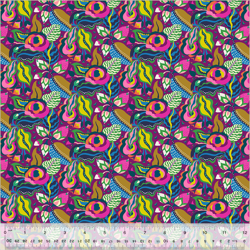 Botanica Camellia Grape Fabric