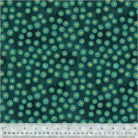 Ebb & Flow Metallic Spritz Jungle Fabric