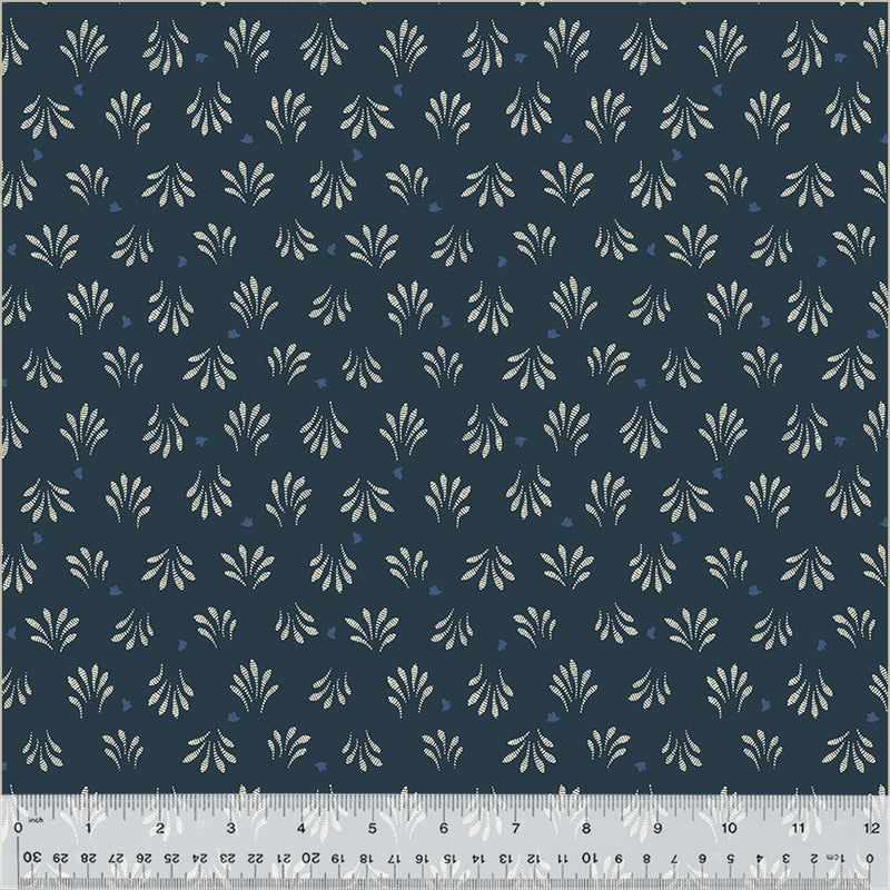 Banyan Petals Navy Blue Fabric