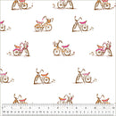 Heather Ross Favorites - Dream Bike - White - Yardage
