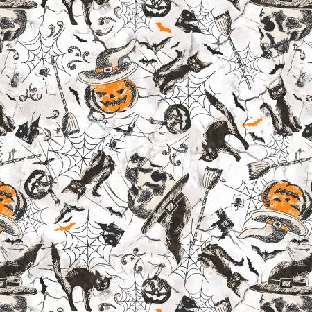 Hallow's Eve Halloween Night Ghost  Fabric