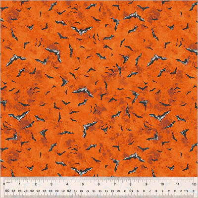 Hallow's Eve - Flying Bats - fabric