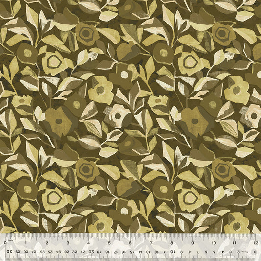 Gleaned - Mod Garden - Loden - Yardage