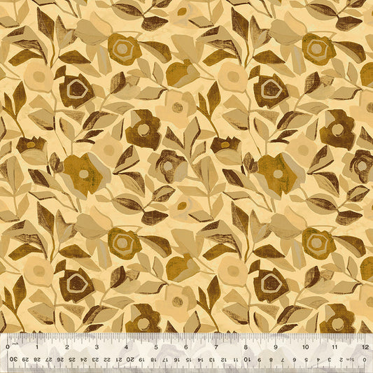 Gleaned - Mod Garden - Cream - Yardage