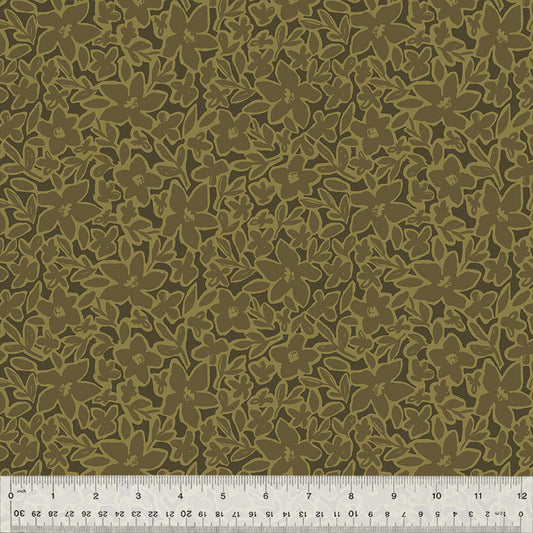 Gleaned - Earth Blooms - Loden - Yardage