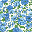 Merry-Go-Round 54788-3 Blue Blooming Yardage