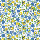 Merry-Go-Round 54791-3 Blue Flowing Yardage