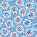 Merry-Go-Round 54792-3 Blue Ditzy Dotted Floral Yardage