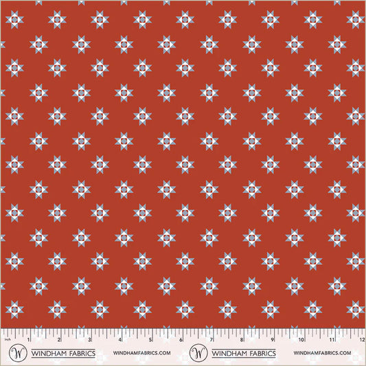 Front Porch - Quilt Star - Red - Yardage