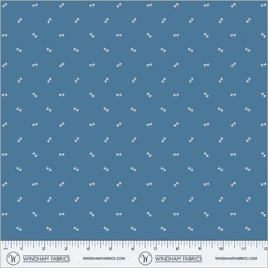Front Porch - Sprinkled Leaves - Sky - Yardage