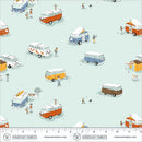 Heather Ross Favorites - Bus - Aqua - Yardage