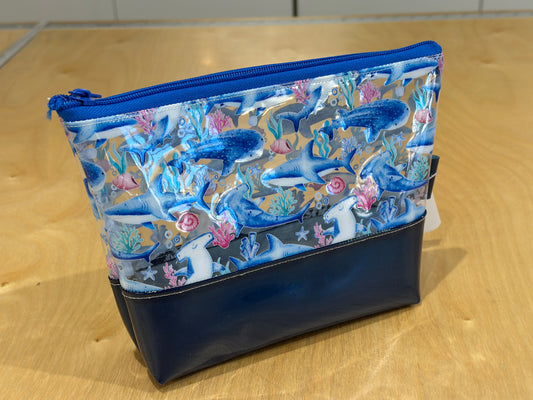 Clear Vinyl Bag #561 - Deep Sea Creatures with Navy Base