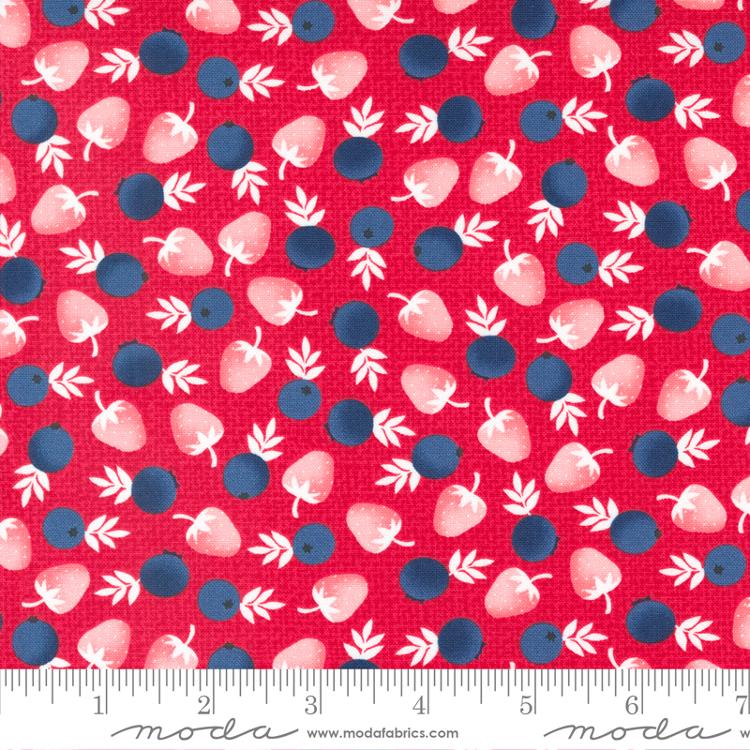 Berry Basket Cranberry Raspberry Berries Fabric