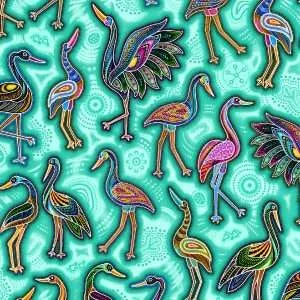 OF Baiame's Spirit 598331 Tossed Baiame Teal