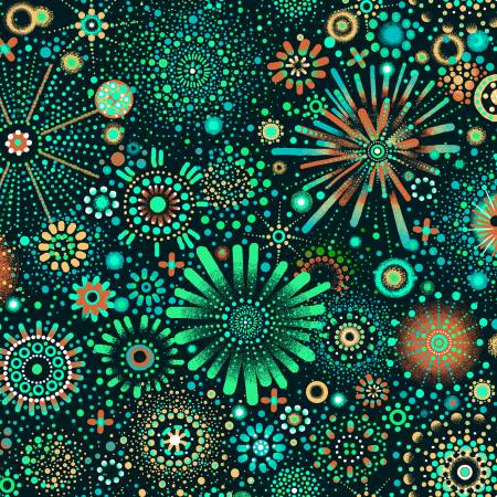 OF Baiame's Spirit 598362 - Green - Medallions Green