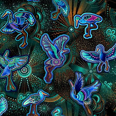 OF Baiame's Spirit 598371 - Baiame in Flight Teal