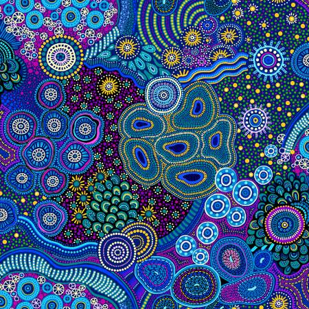 OF Baiame's Spirit 598381 - Patchwork Blue