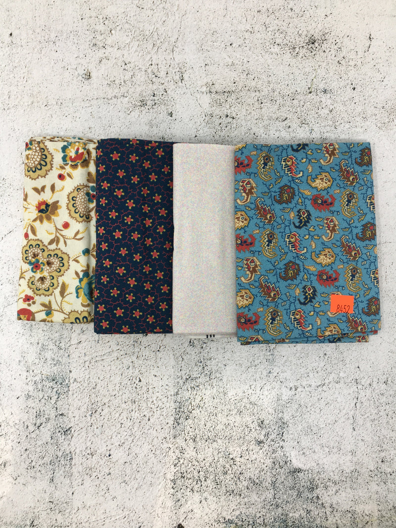 4 Fat Quarter Bundle 8452 - Single Special