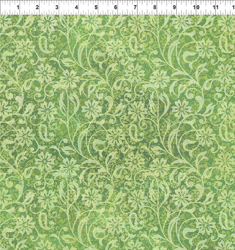 Garden Of Dreams II 5JYR-2 Green Fabric