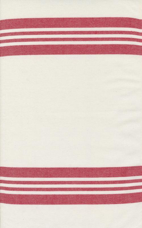 18" Panache Toweling Stripe Red White Fabric