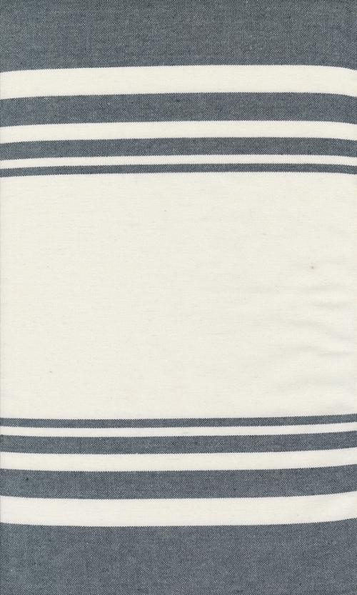 18" Panache Toweling Stripe Black White Fabric