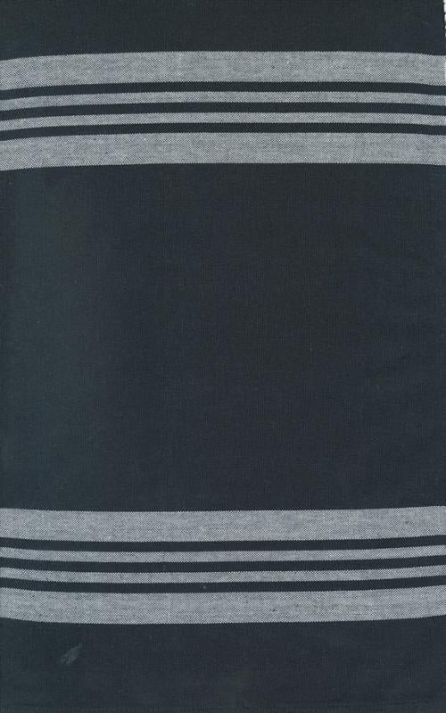 18" Panache Toweling Stripe Black Fabric