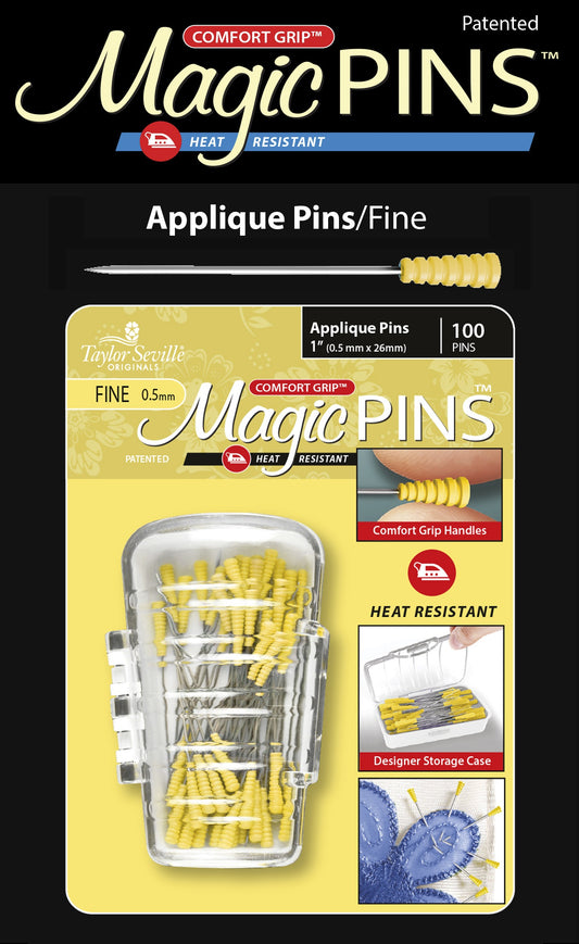 Magic Pins Applique Fine 1", 100pc