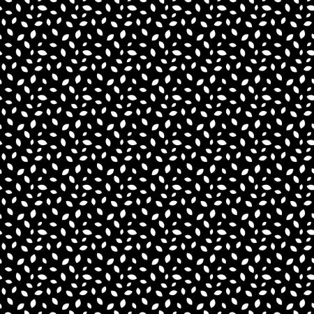 Illusion Black Petals Fabric