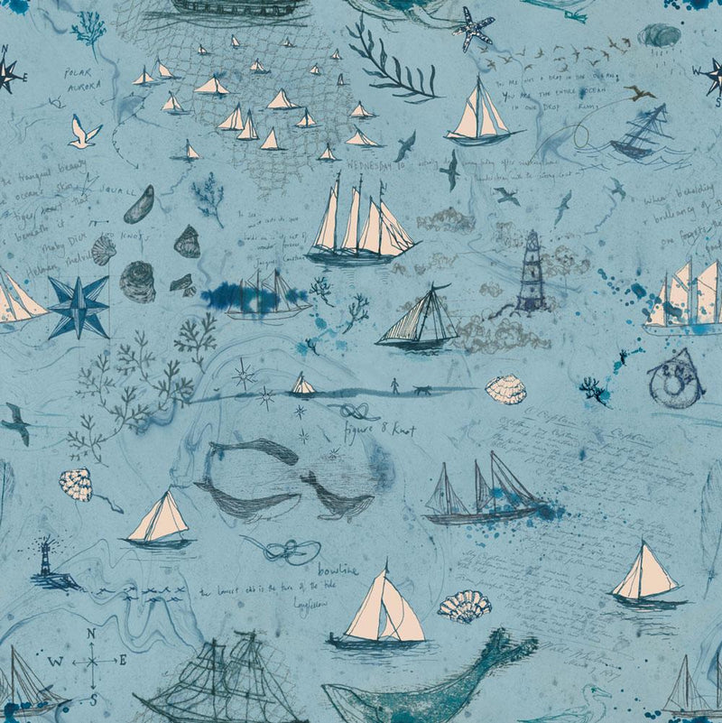Longshore Passport Day Landscape & Nature Collage Yardage