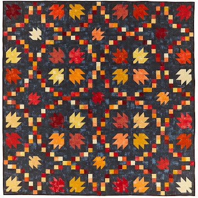 Swirling Leaves Quilt Kit (Layer Cake Friendly in 6 Sizes)