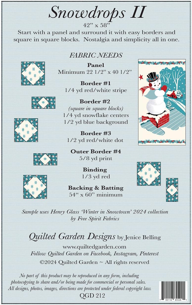 Snowdrops II Quilt Pattern