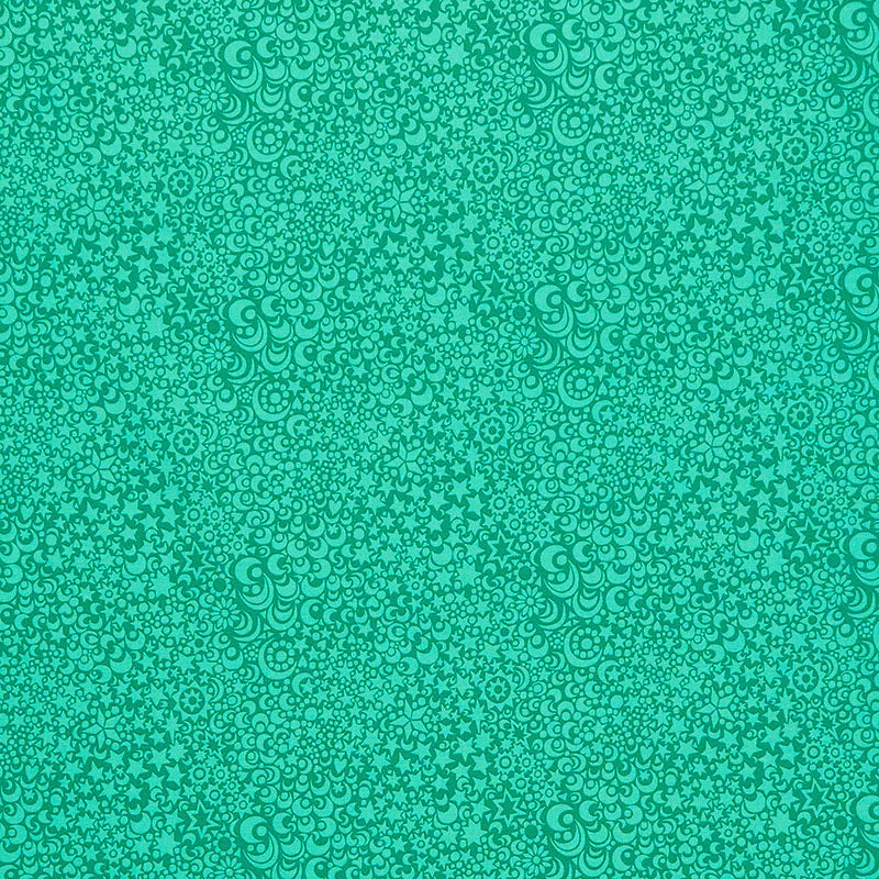 Celeste Seafoam Stars Yardage