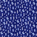 Chateau Meow - Florals - Royal - Yardage
