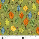 Harvest Home - Fall Foliage - Olive - Yardage